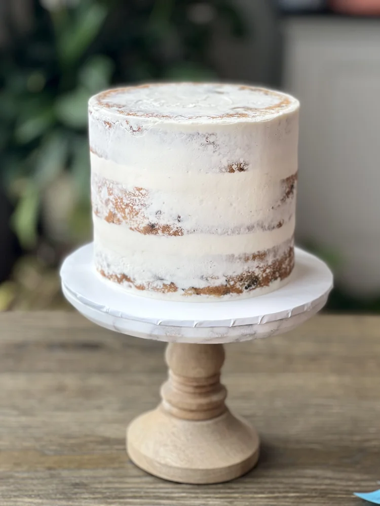 Elegant Semi-Naked Cake with Simple Toppings