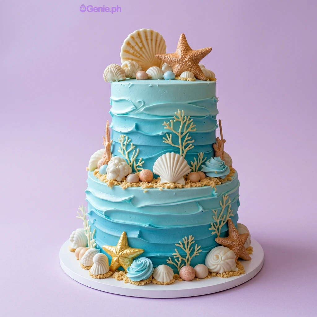 Beach Under The Sea Cake Design Beach Under The Sea Cake Design