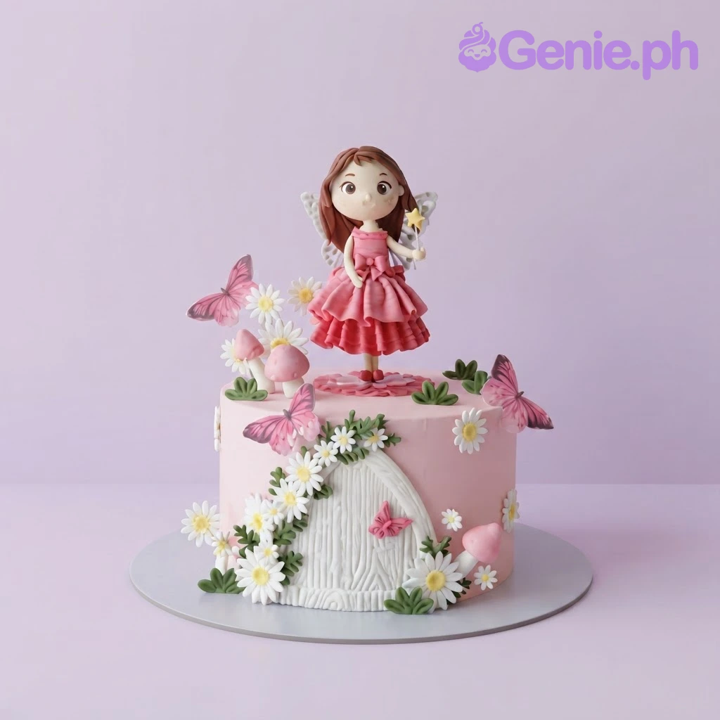 Fairy Garden Birthday Cake Design