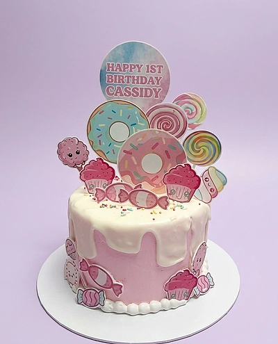 1st Birthday Sweets Casino Cake Design