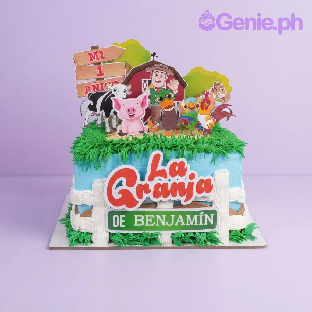 Farm Birthday Cake Design