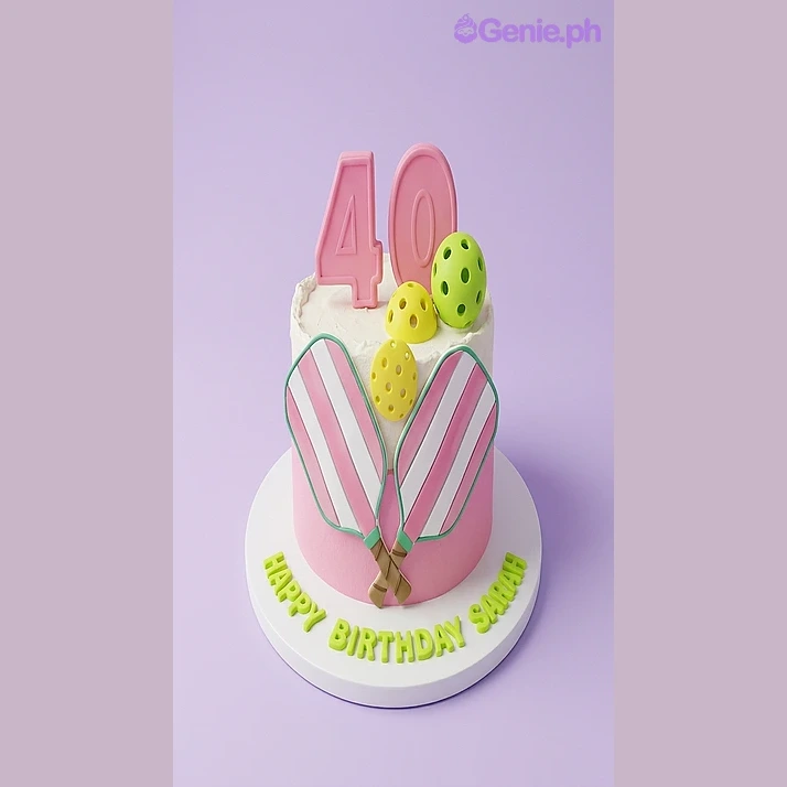 Pickleball Birthday Cake