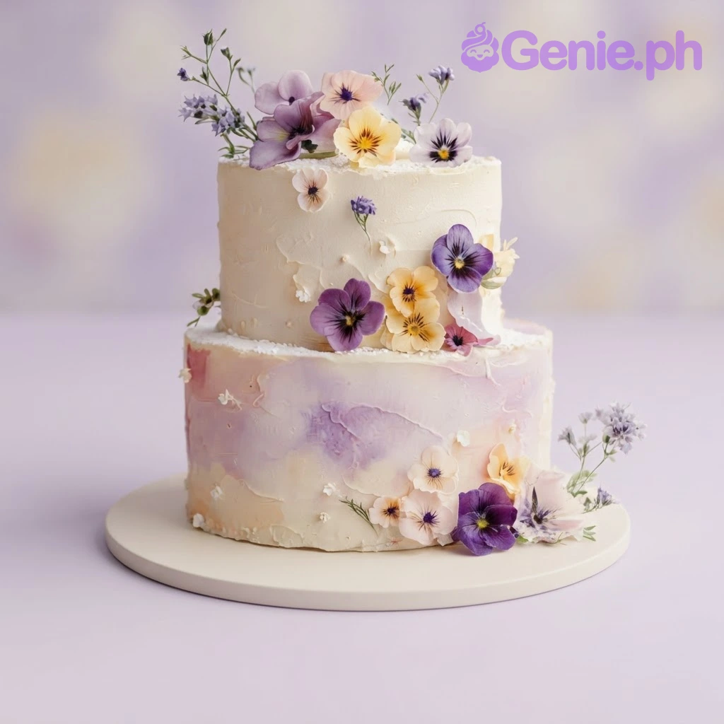 Floral Birthday Cake Design