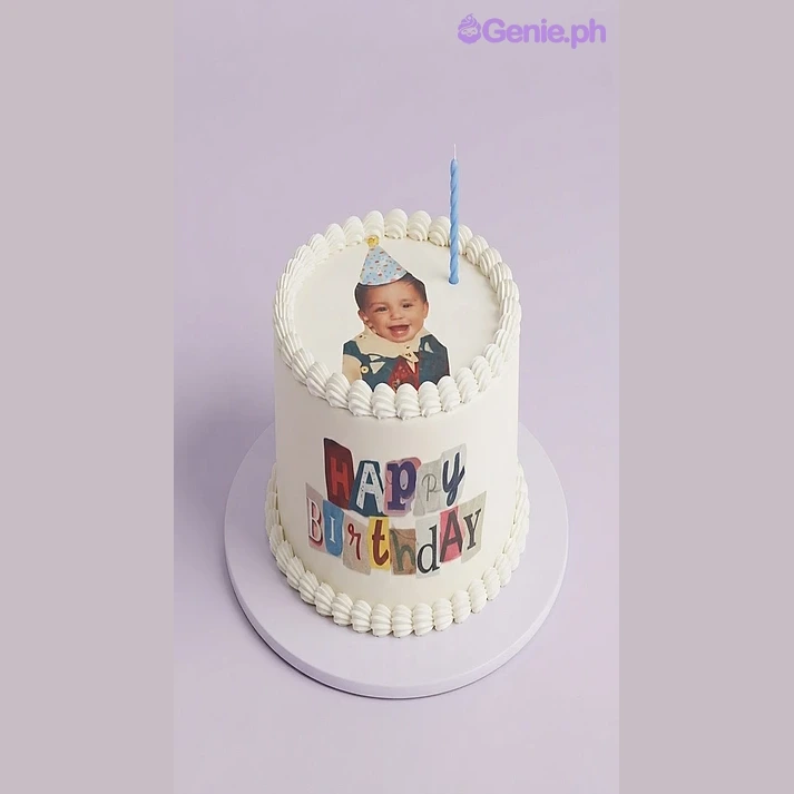 Photo Birthday Memory Cake
