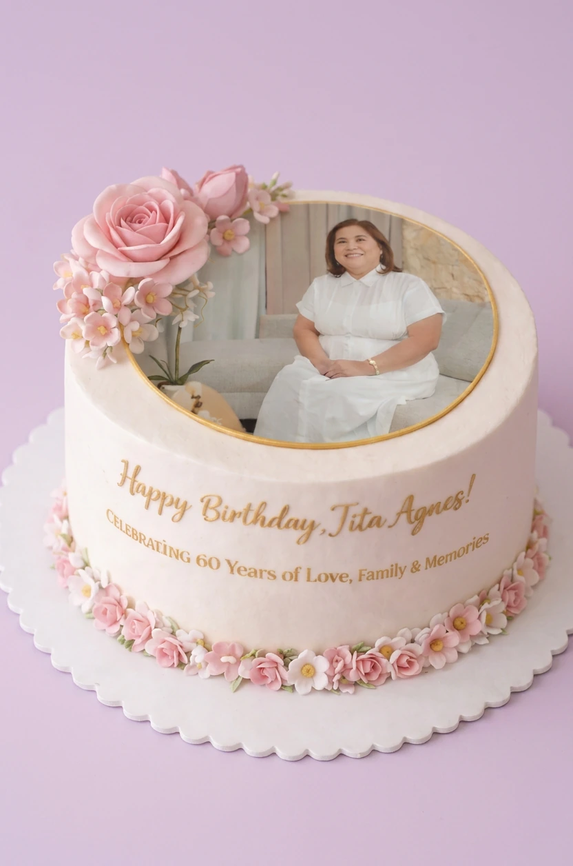 60th Birthday Photo Wonder Woman Cake Design