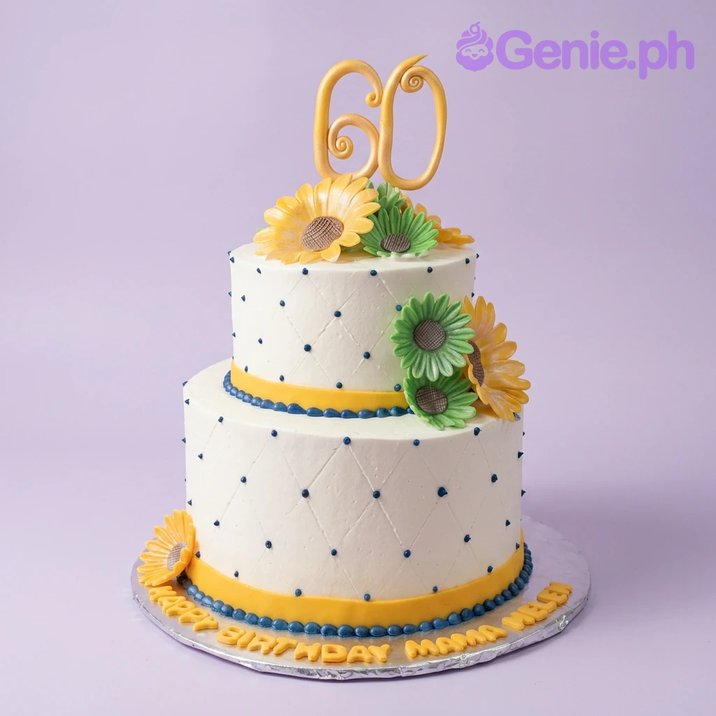 60th Birthday Sunflower Cake