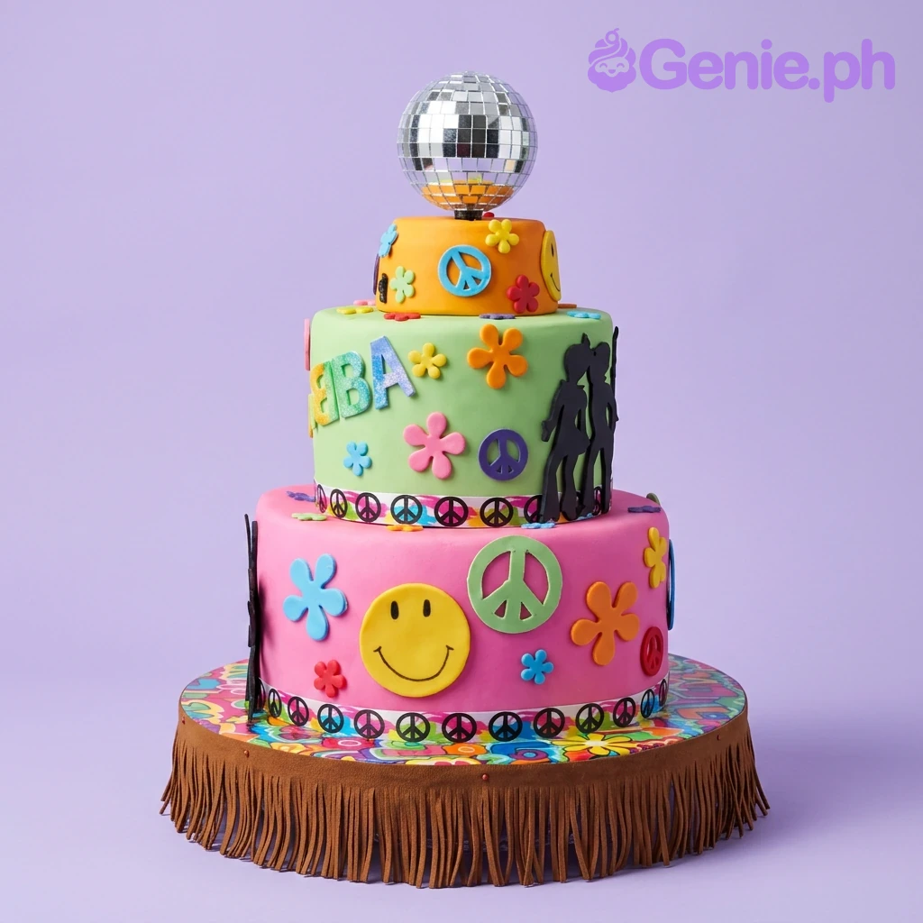 70s Disco Dancer Cake Design