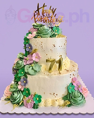 71st Birthday Debut Cake Design