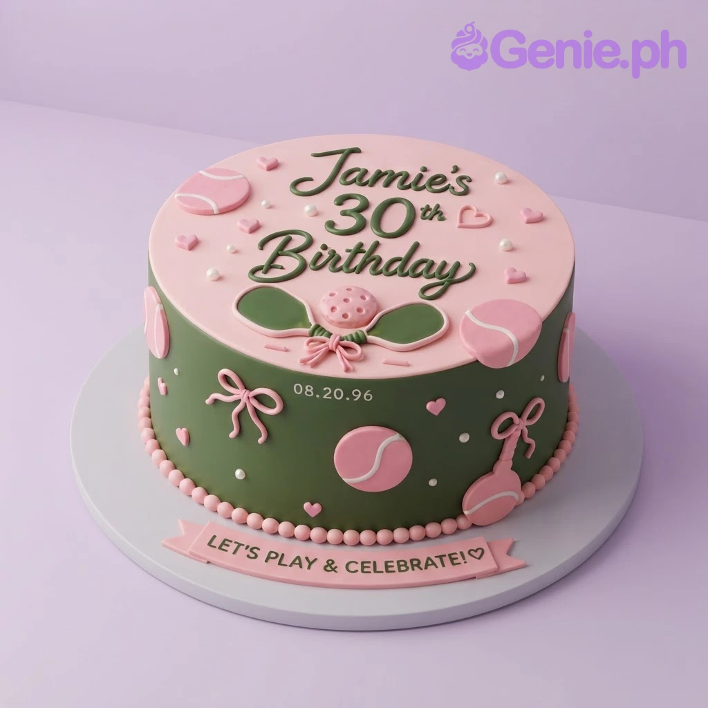 Tennis Birthday Cake