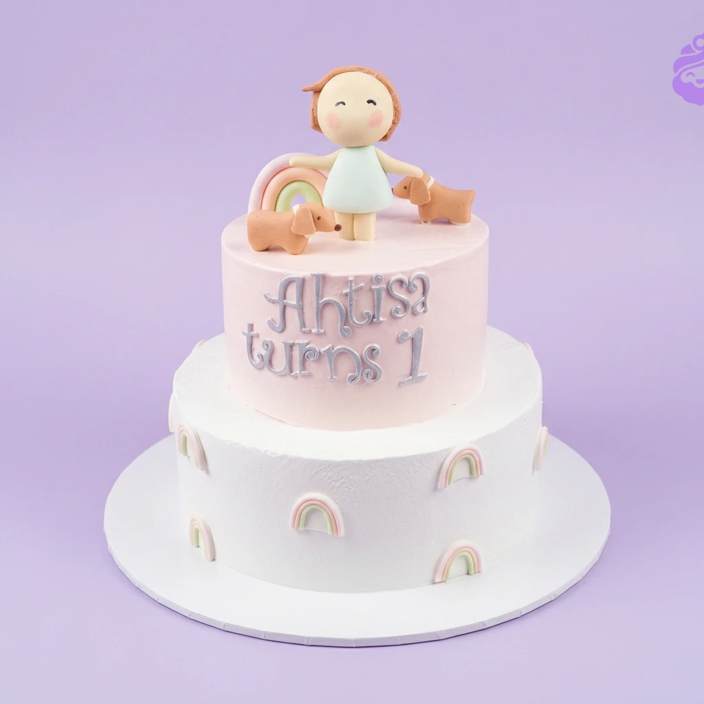 Ahtisa Turns 1 Raya Cakes Cake Design
