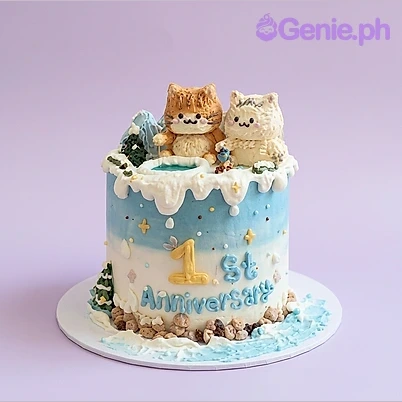 Anniversary Cat Cake