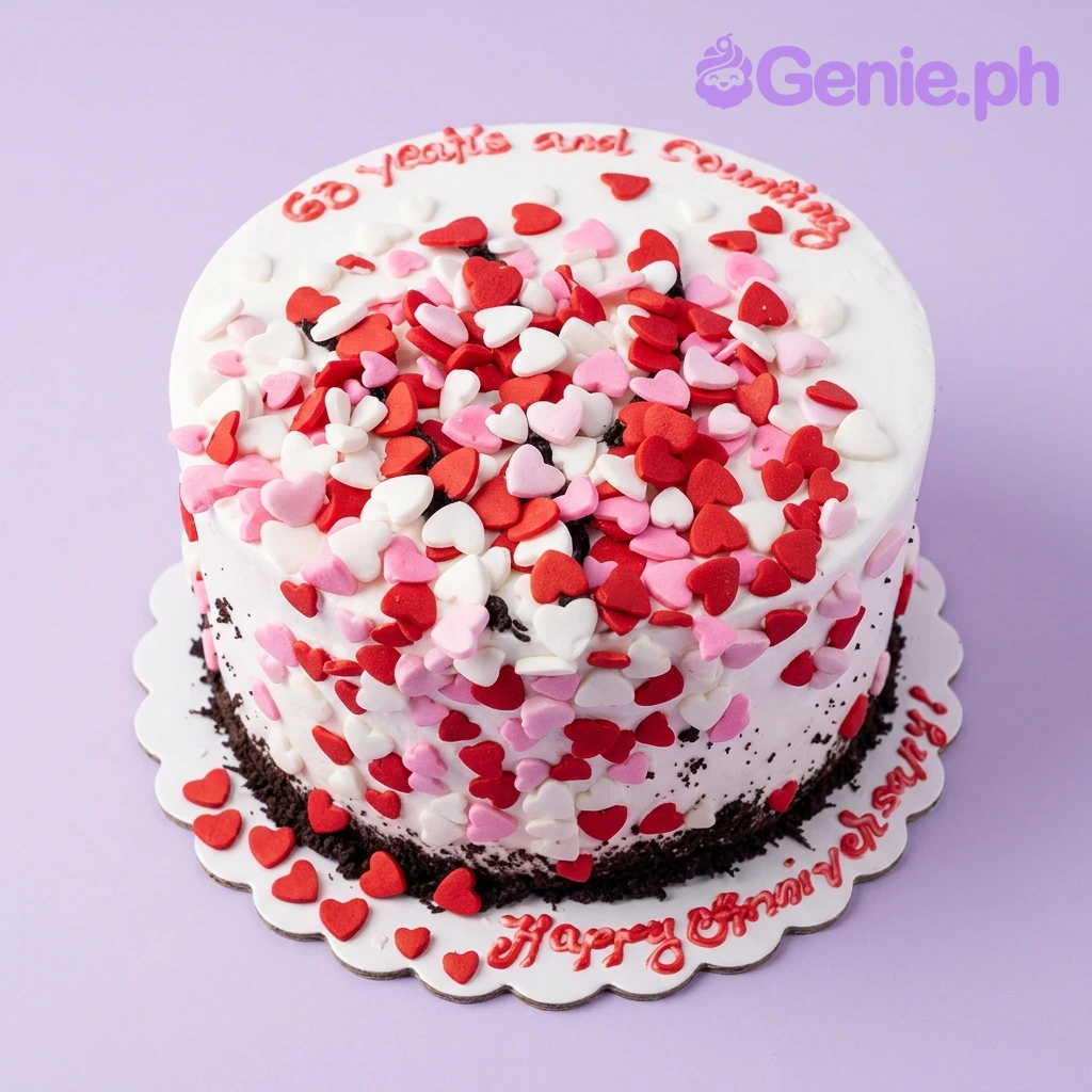 Anniversary Heart Wedding Anniversary Cake Design Anniversary Heart Wedding Anniversary Cake Design