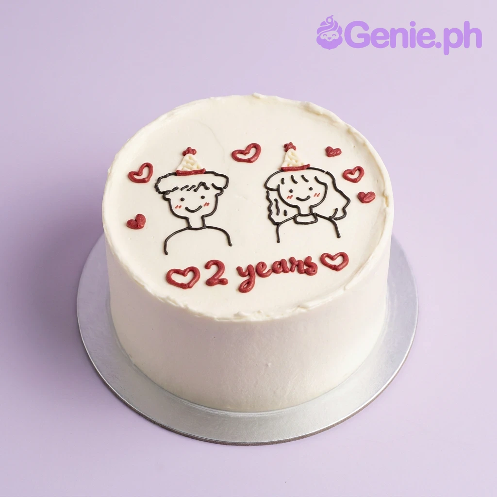 Anniversary Minimalist Candyland Cake Design
