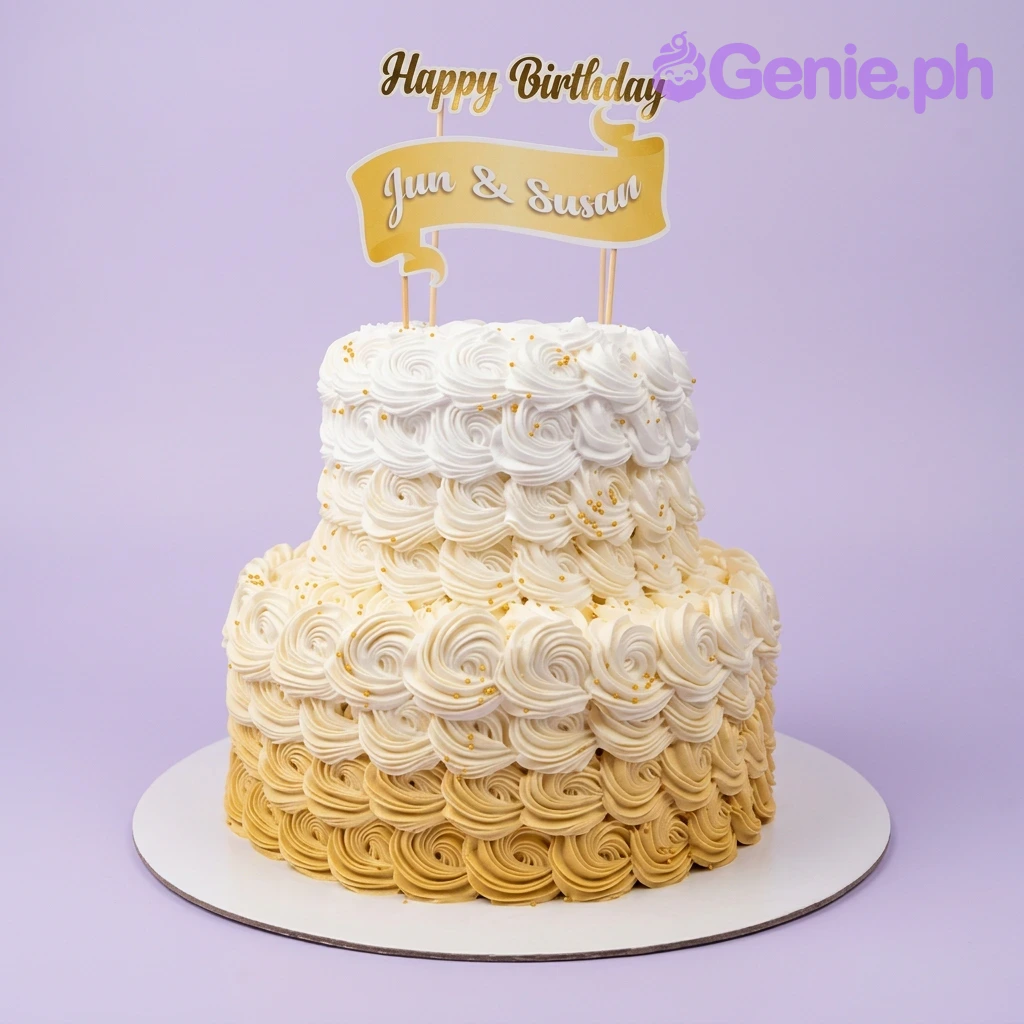 Anniversary Rosette Rosettes Cake Design Anniversary Rosette Rosettes Cake Design