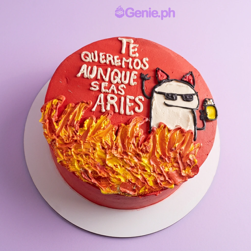 Aries Meme Cake Design
