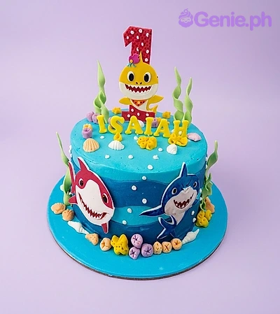 Baby Shark Wild One Cake Design