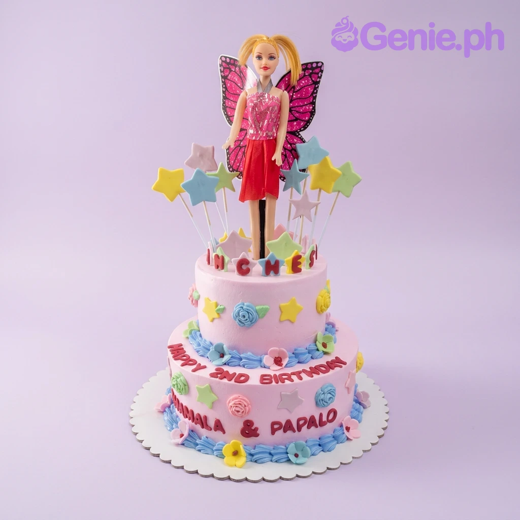 Barbie Butterfly Cake