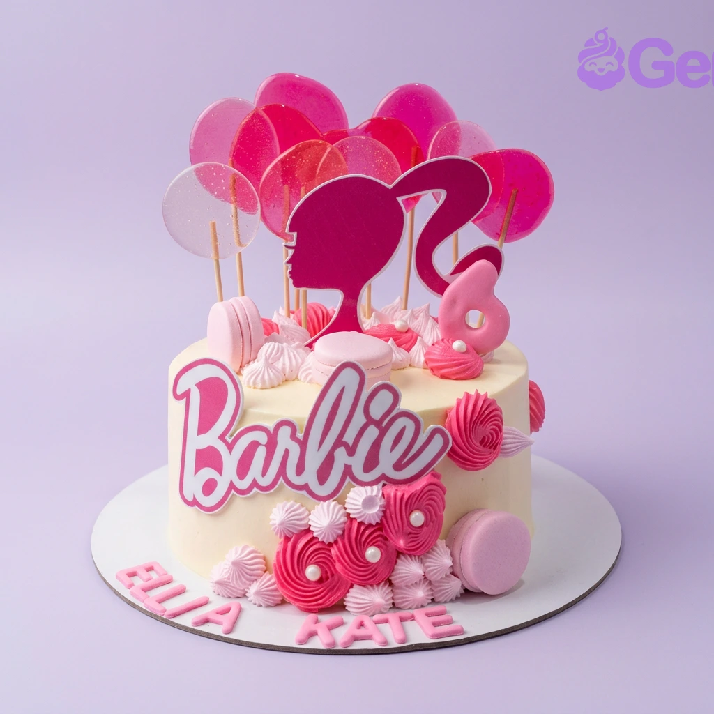 Barbie Movie Cake Design