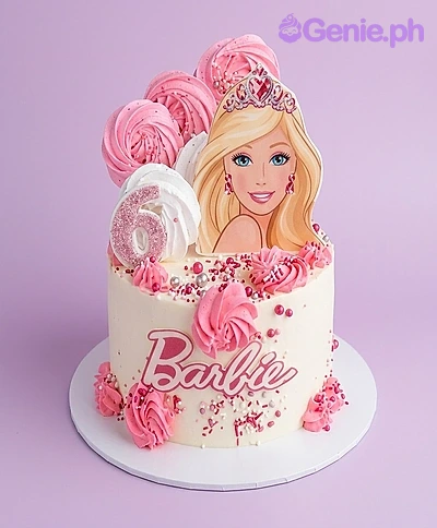 Barbie Pink Lego Head Cake Design Barbie Pink Lego Head Cake Design