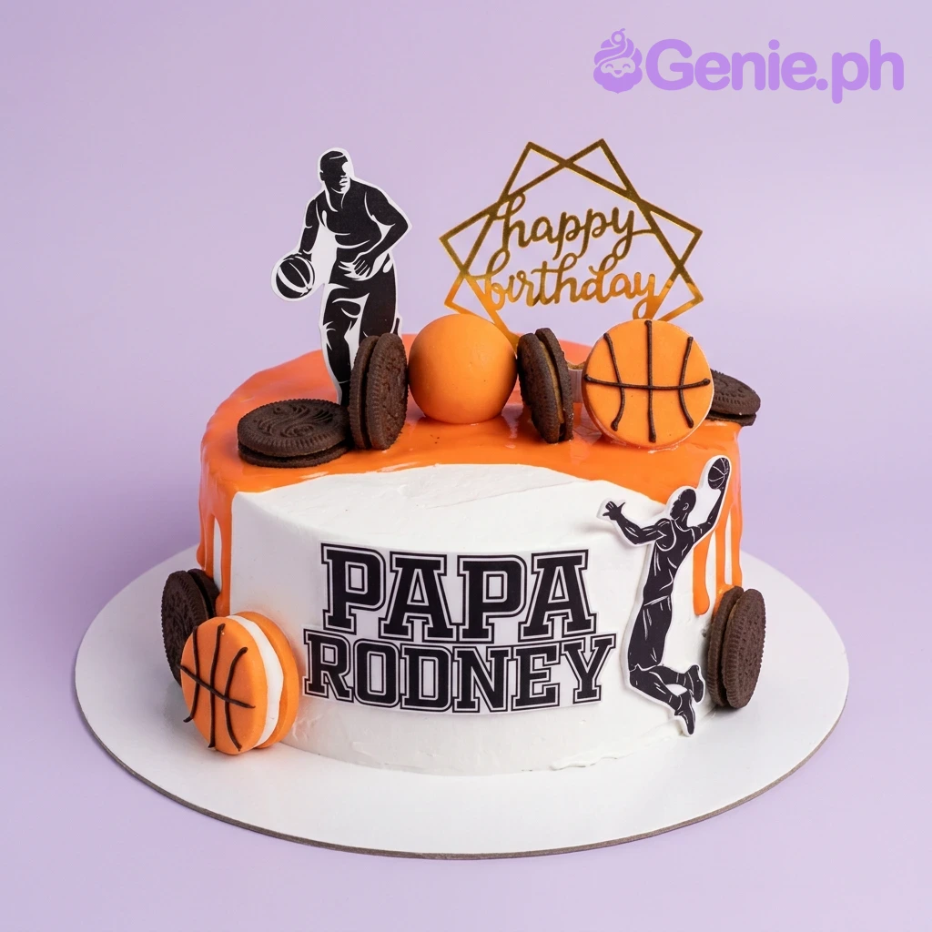 Basketball Farewell Cake Design