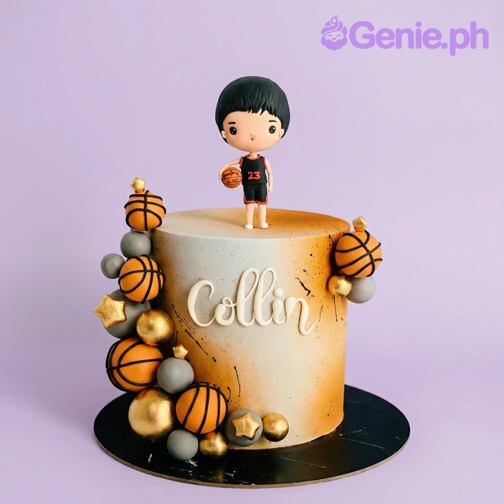 Basketball Farewell Cake Design