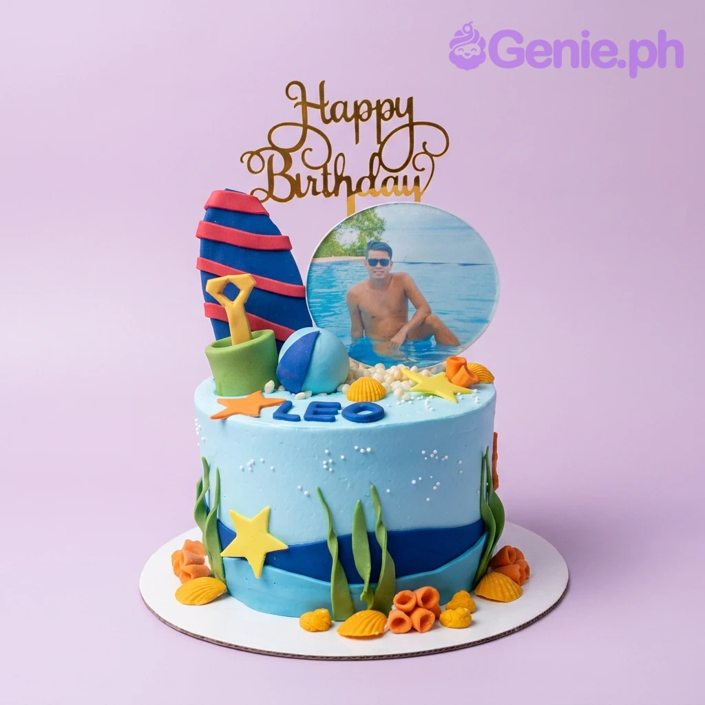 Beach Summer Cake Design