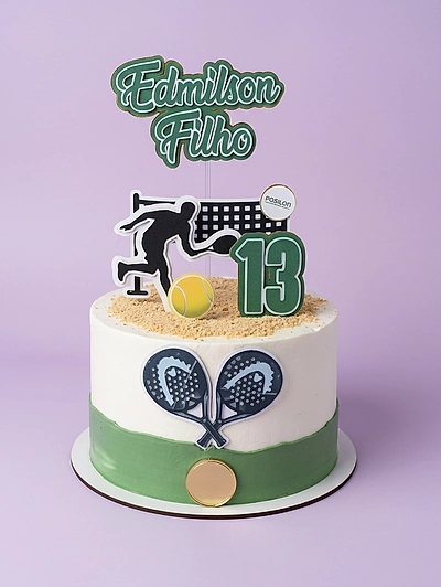 Beach Tennis Cake