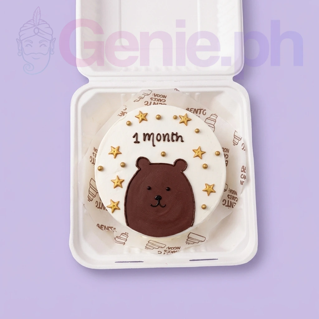 Bear 1 Month Gummy Bear Cake Design