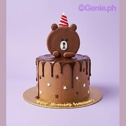 Bear Character Birthday Cake Design