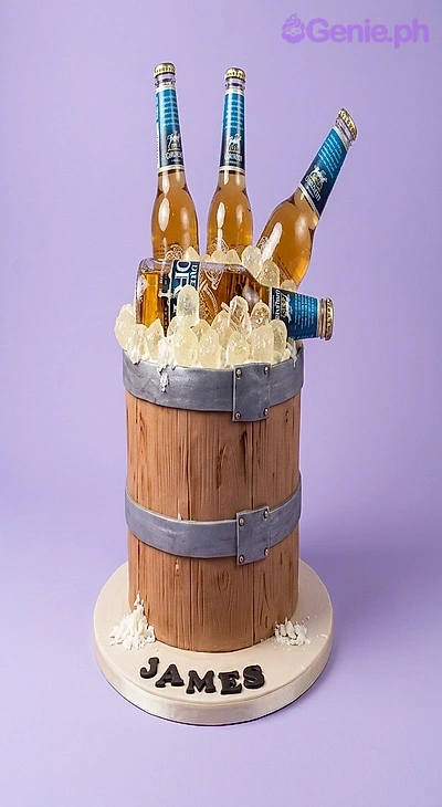 Beer Barrel Drinks Cake Design