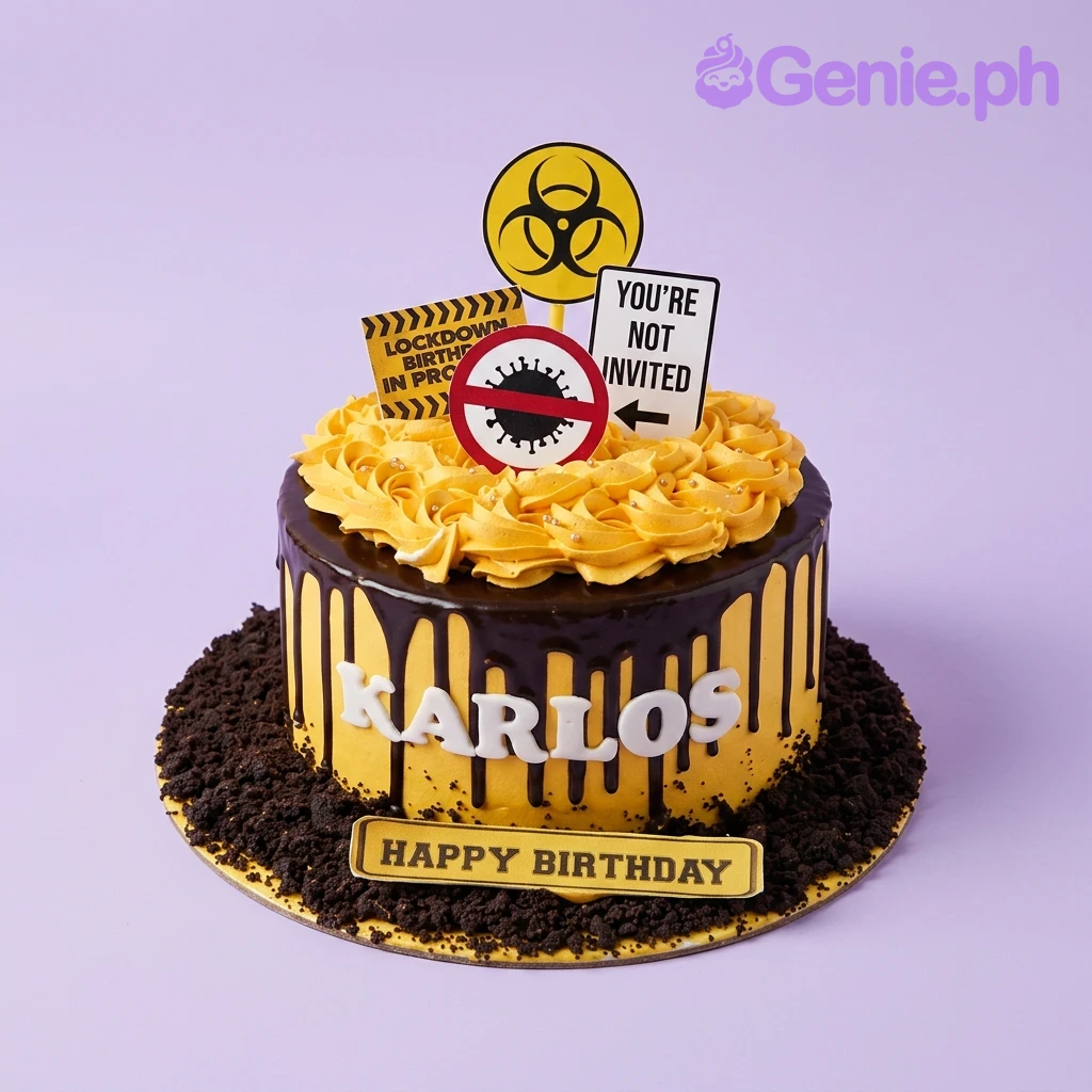 Biohazard Quarantine Cake