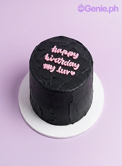 Black Birthday Cake