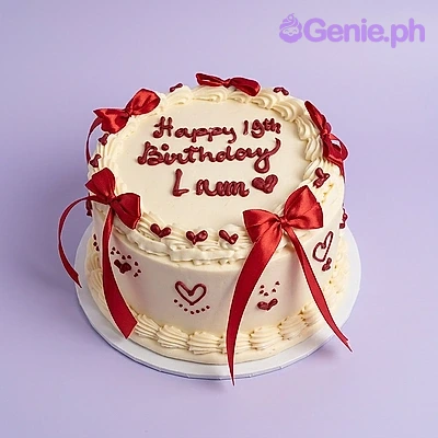 Black Ribbon Cake