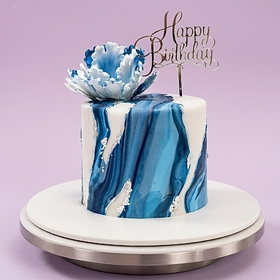 Blue Marble Cake