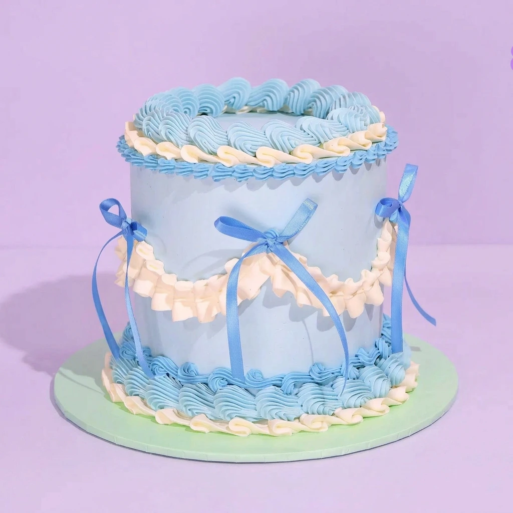 Blue Ruffle Teen Titans Cake Design Blue Ruffle Teen Titans Cake Design