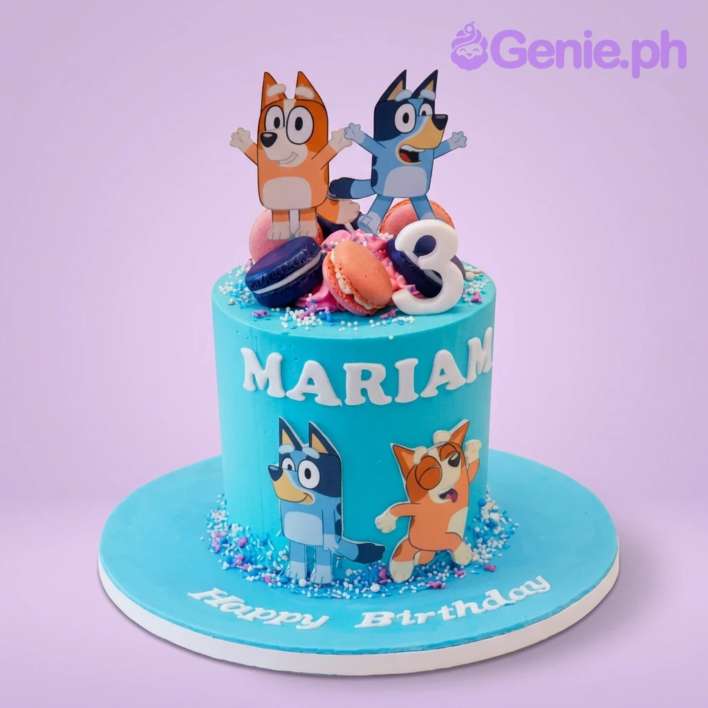 Bluey Birthday Cake