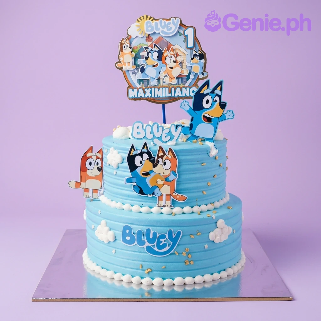 Bluey Starbucks Cake Design
