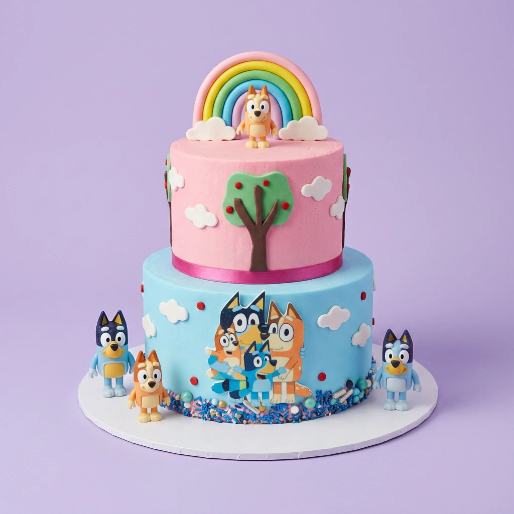 Bluey Multi Tier Cake Design