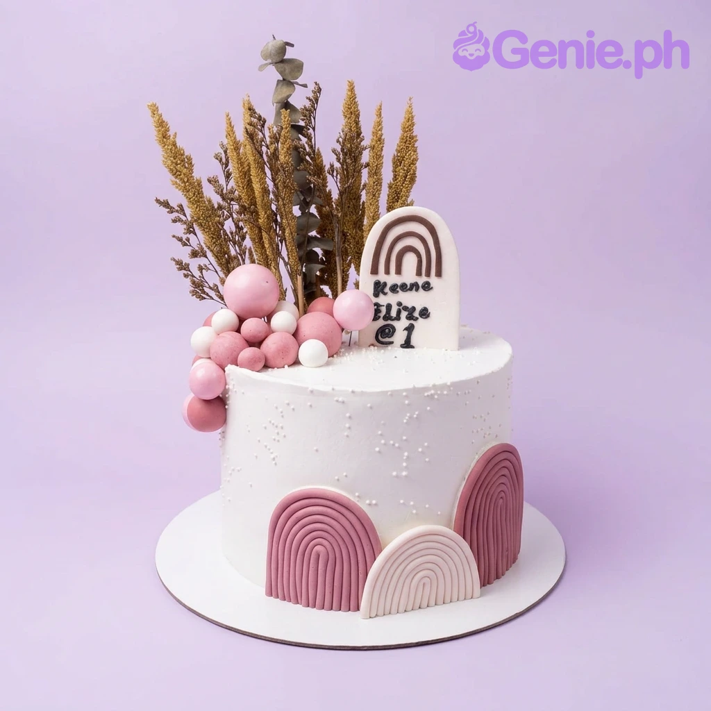 Boho Rainbow Cake