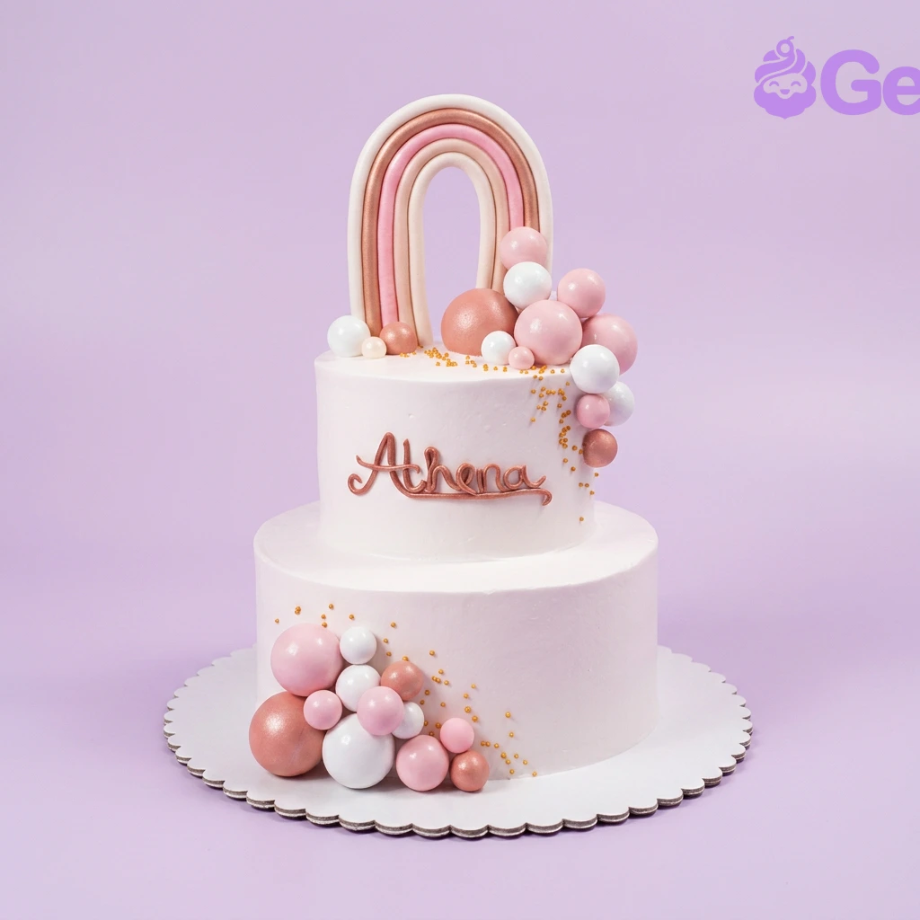Boho Rainbow Cake