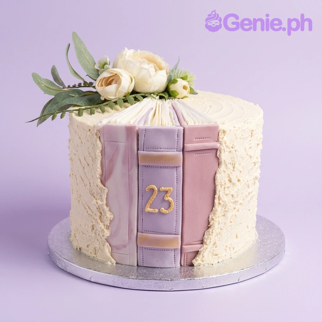Book Stack Books Cake Design