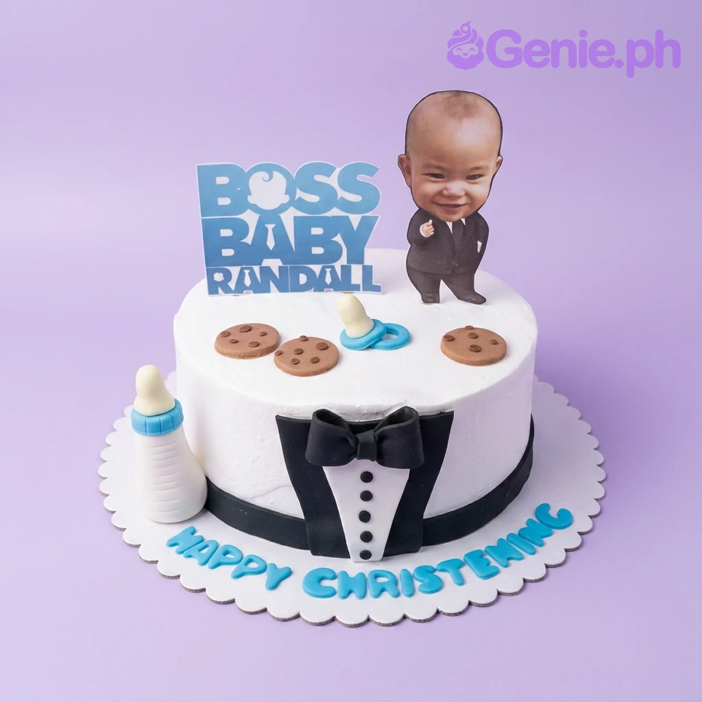 Boss Baby Christening Girl Cake Design