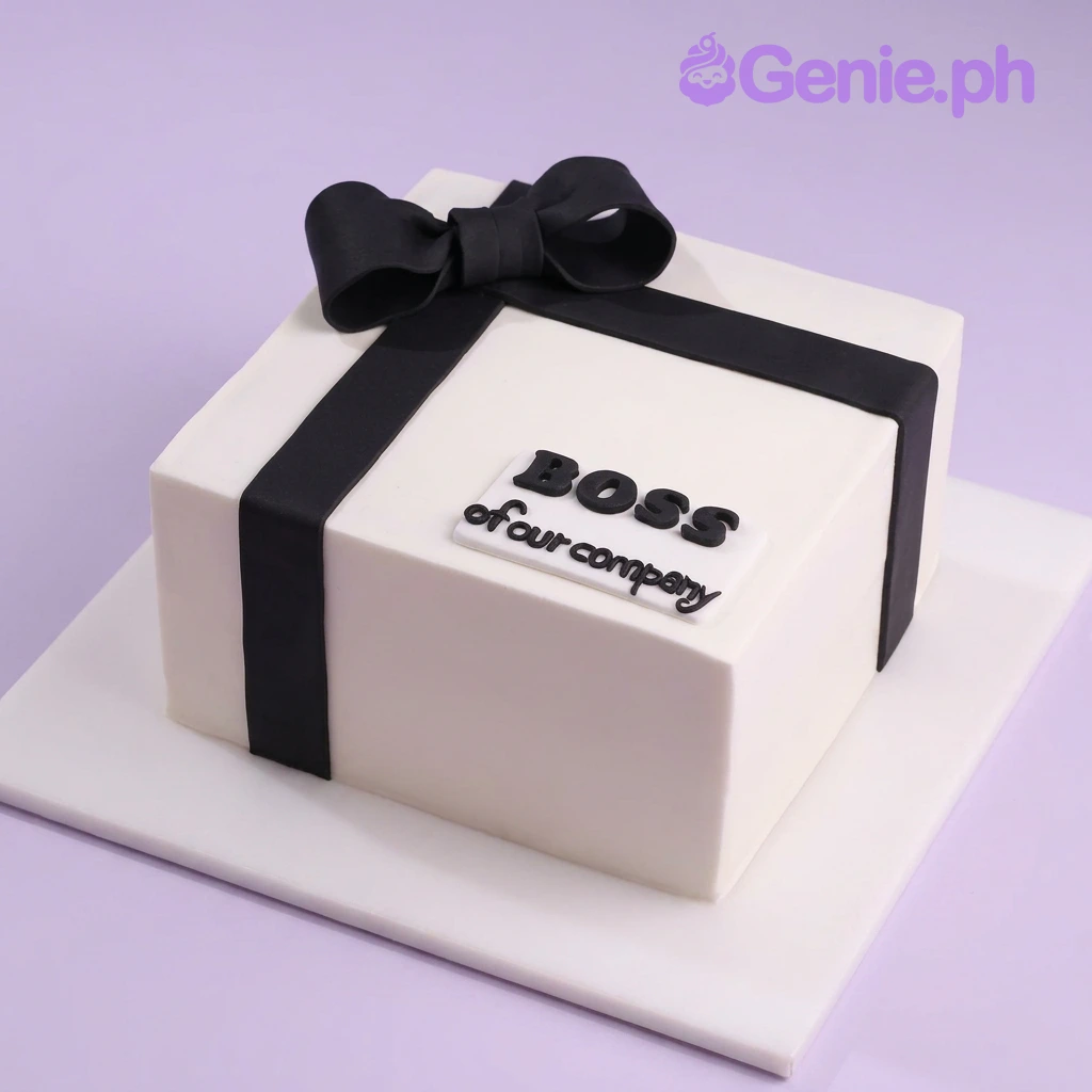 Boss Ribbon Cake Design Boss Ribbon Cake Design