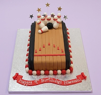 Bowling Baseball Cake Design