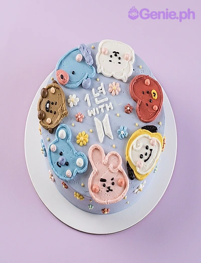 Bts Lavender Cake Design Bts Lavender Cake Design