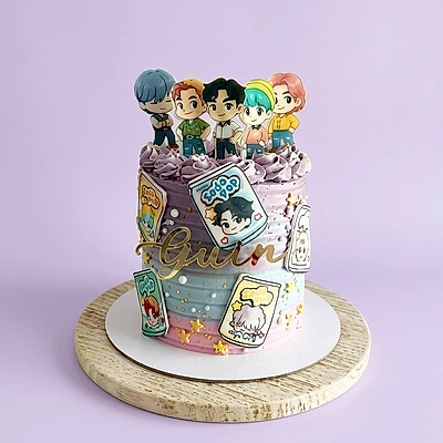 Bts Kpop Cards Cake Design