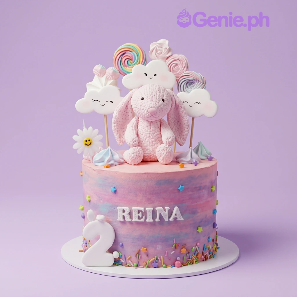Bunny Birthday Merida Cake Design