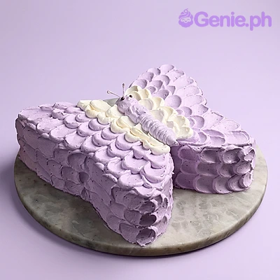 Butterfly Lavender Cake Design Butterfly Lavender Cake Design