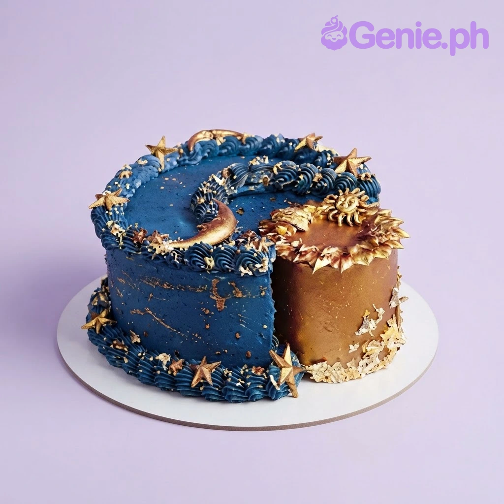 Celestial Birthday Cake Design