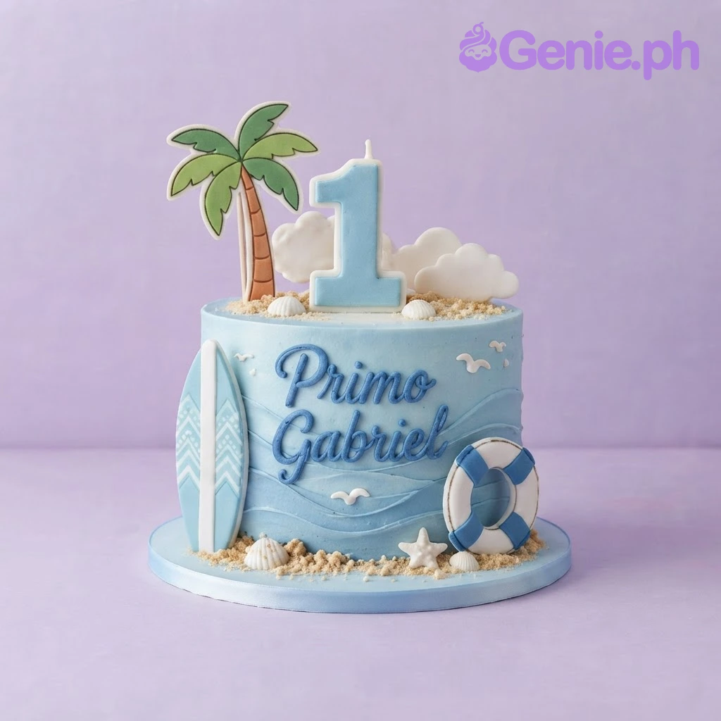 Beach Birthday Cake